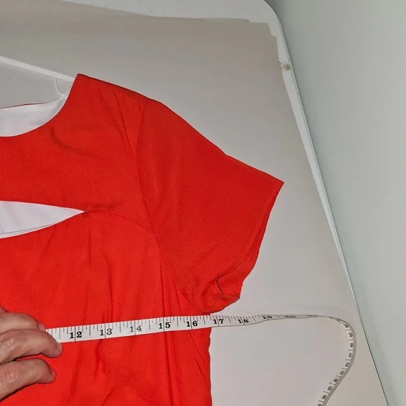 Eva Franco Orange/Red dress size 6 sequence - Picture 6 of 7